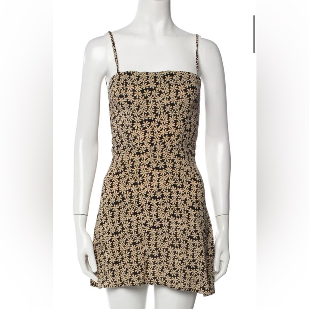 Reformation mini dress floral size 4